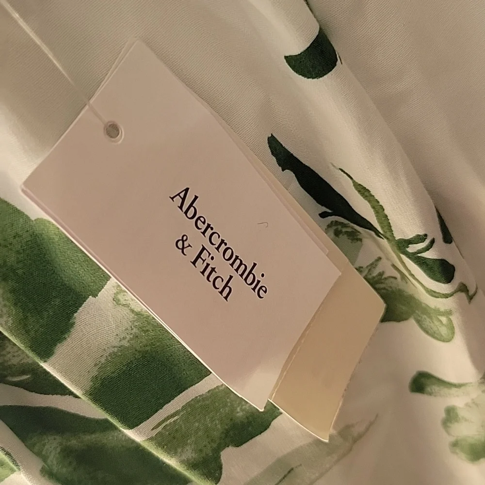 Abercrombie & Fitch Bow Back Poplin Maxi Dress With Pockets